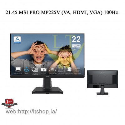 LED  21.45 MSI PRO MP225V (VA, HDMI, VGA) 100Hz