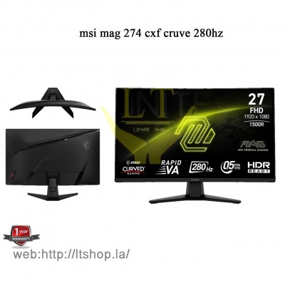LED(Cruve)  MSI MAG 274CXF 27'-280Hz 0.5Ms (Gaming)