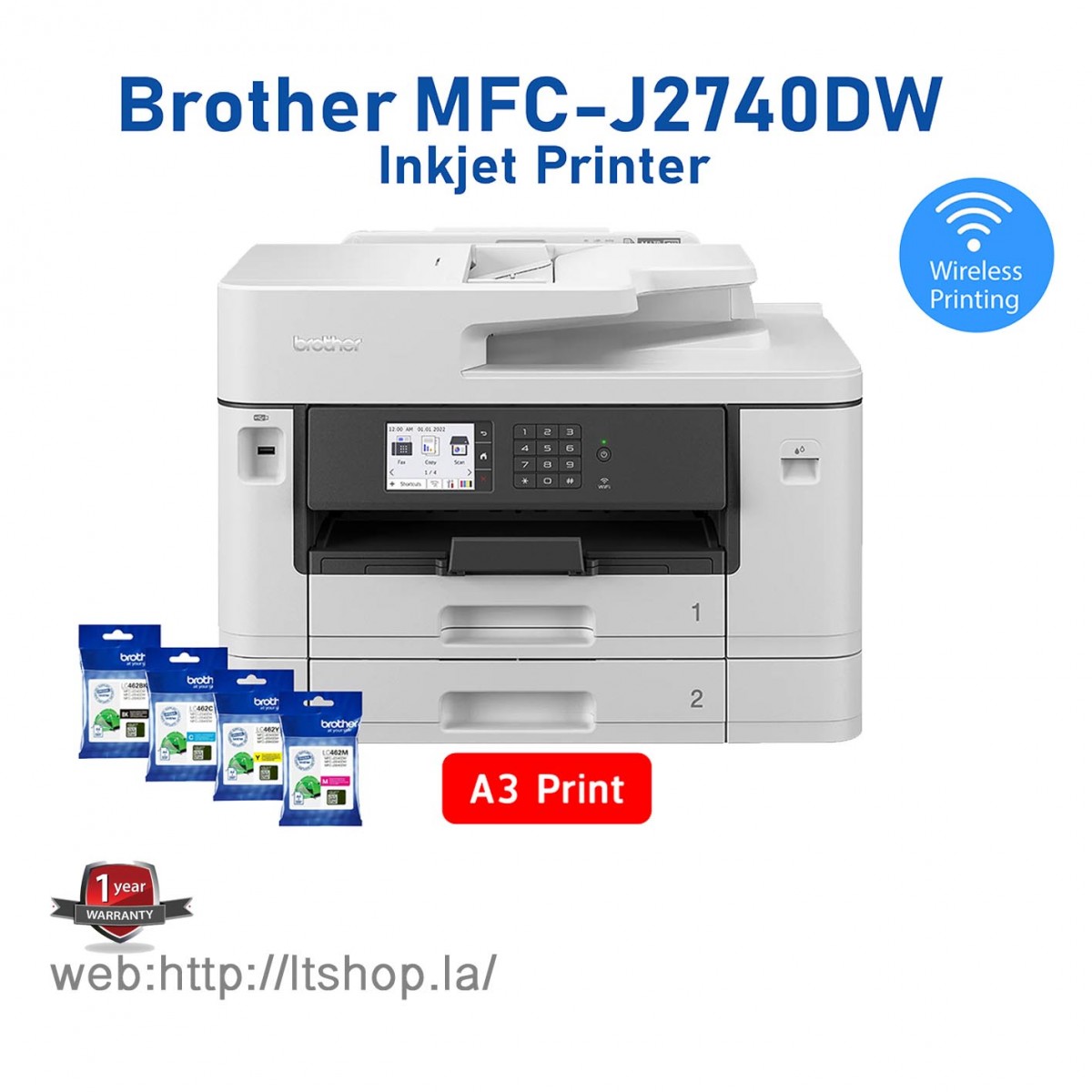 Gloed Verhuizer Kaliber BROTHER MFC-J2740DW - Print A3