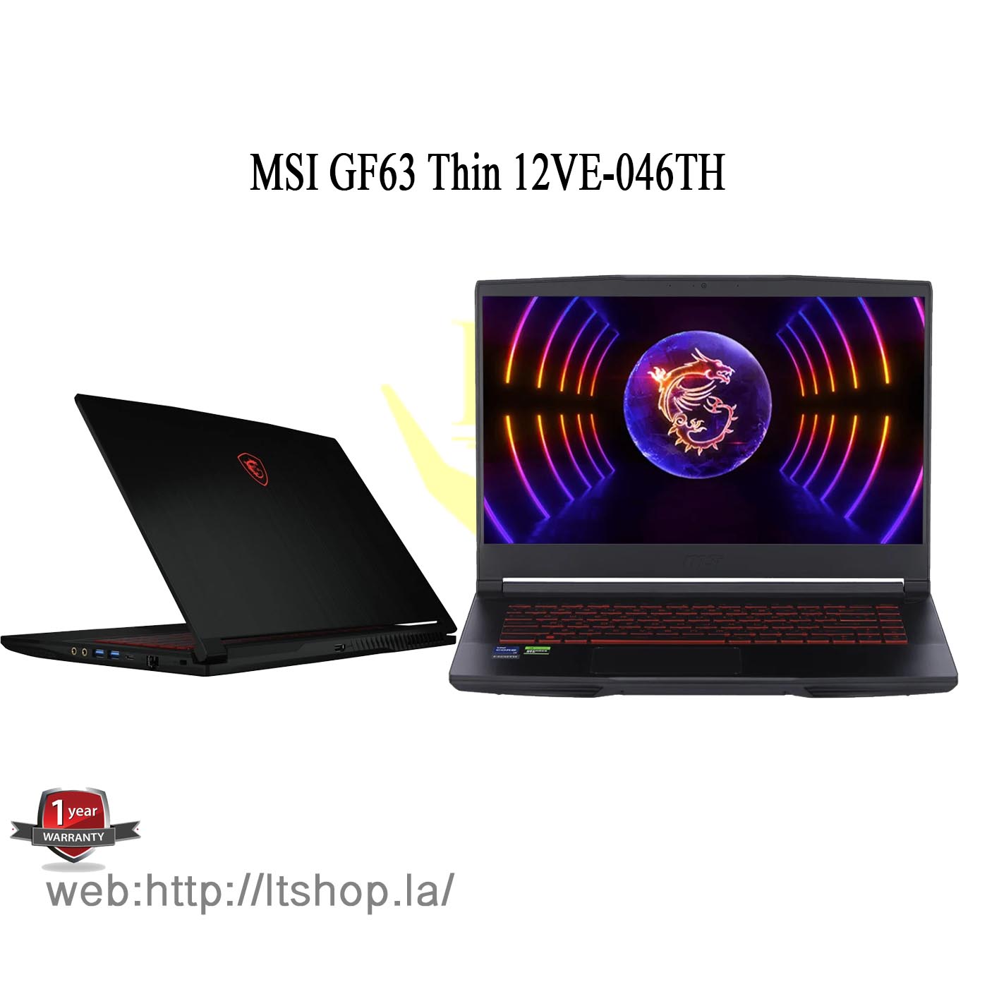 MSI GF63 Thin 12VE-046TH / Core i7-12650H / RTX4050-6GB
