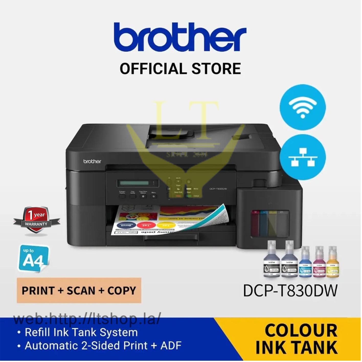 BROTHER DCP-T830DW + Ink Tank